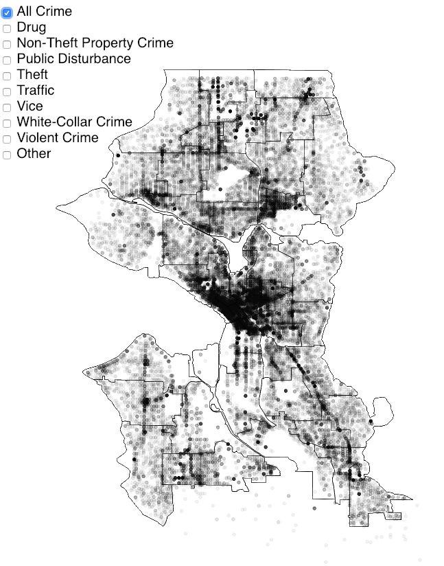 D3 Seattle Crime rate picture