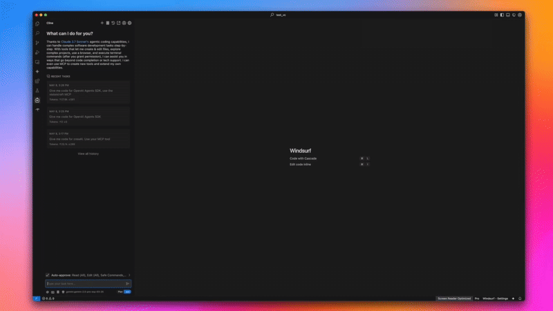VisionCraft MCP in Cline