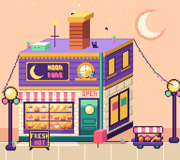 Moon Buns bakery scene