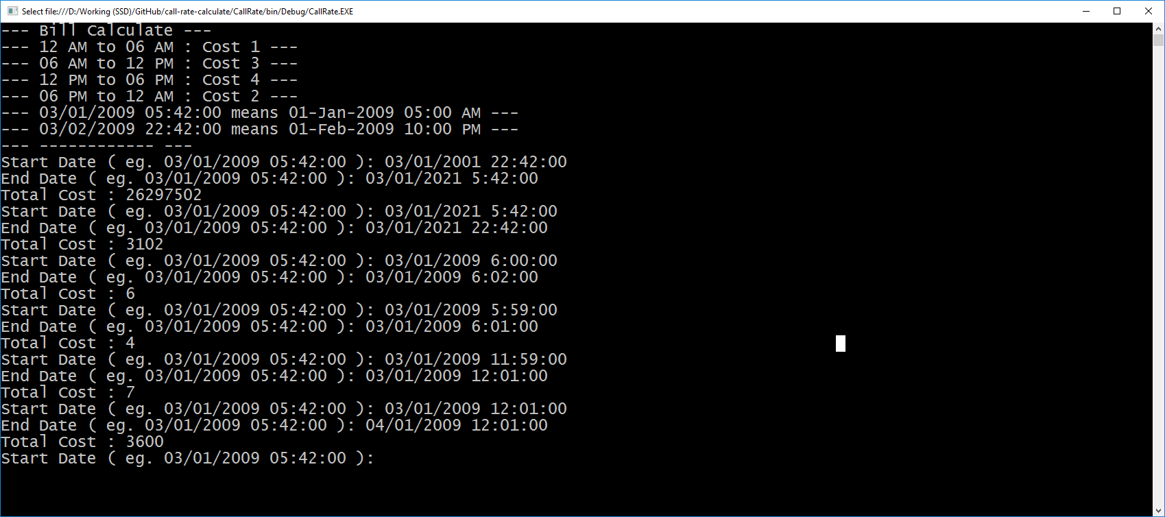 GitHub - aukgit/Call-Rate-Calculate: Call rate calculate sample C# ...