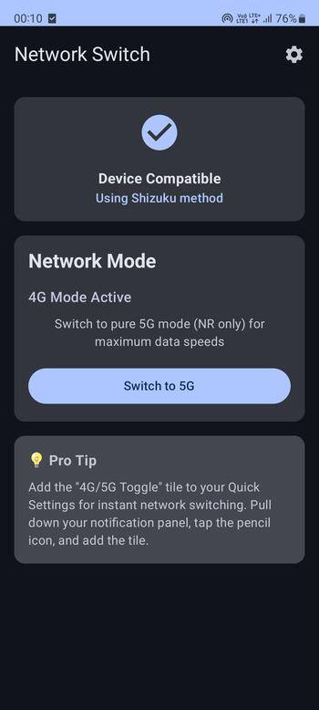 Screenshot 1 of NetworkSwitch — opens full size
