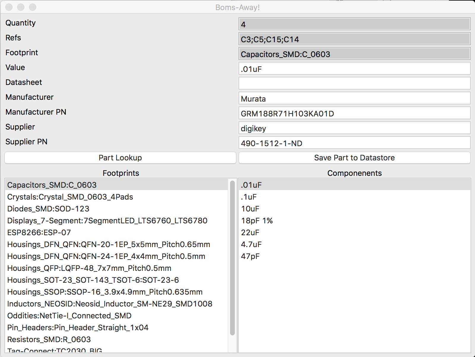 Component Selection