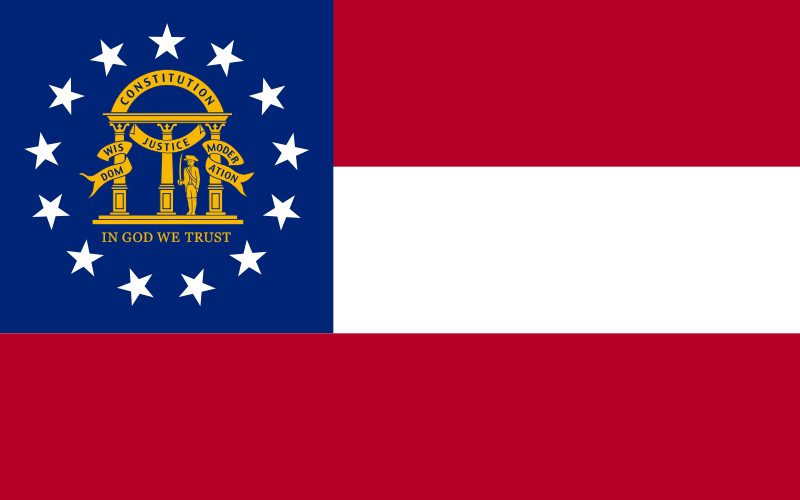 Georgia State Flag from Wikipedia