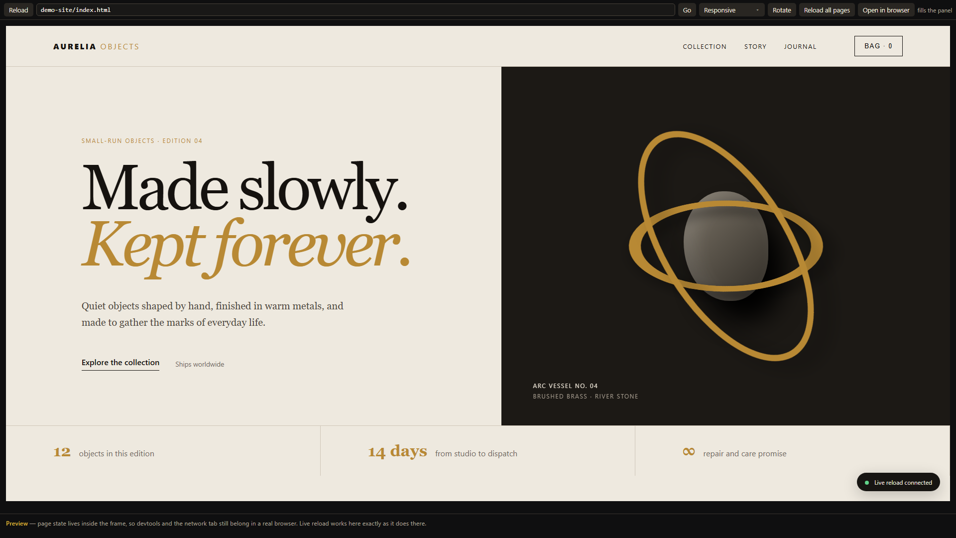 Responsive preview