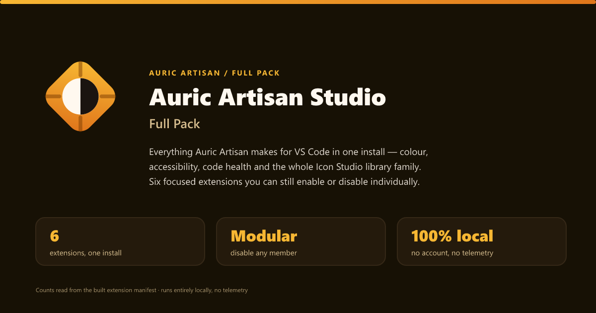 Auric Artisan Studio — Full Pack hero