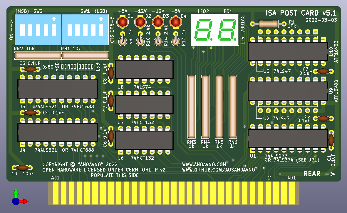 ISA POST Card v5, from the project README
