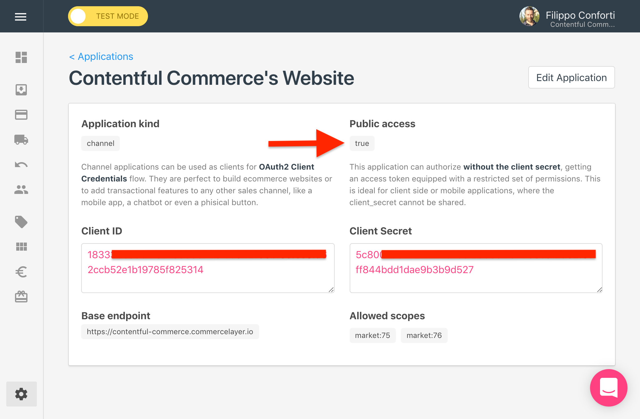 Commerce Layer Channel Application