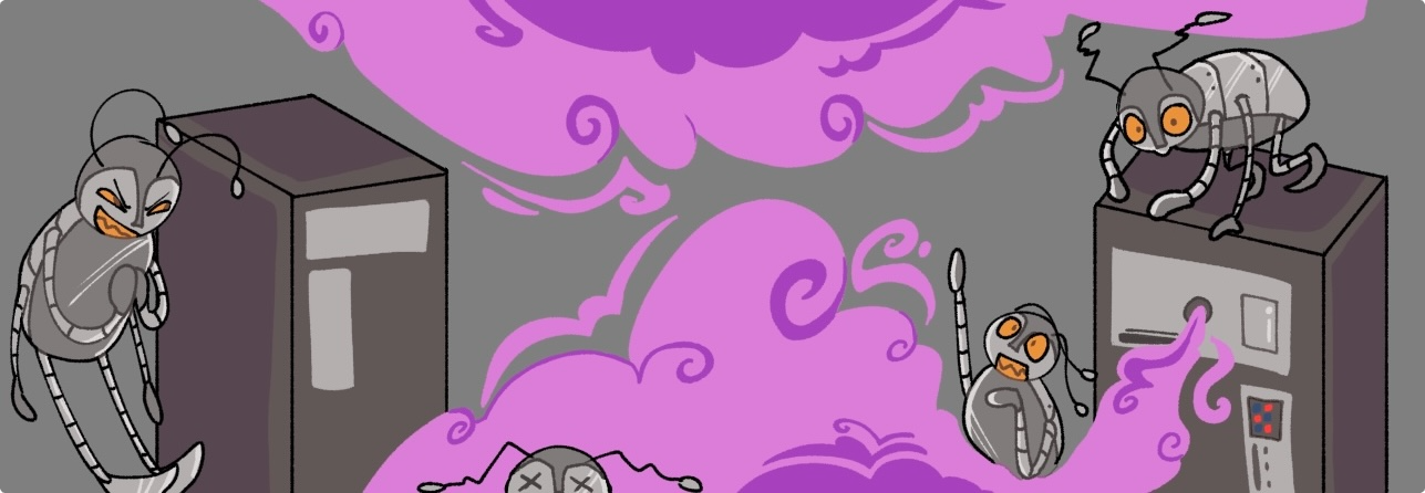 Web crawlers getting stuck in a cloud of poison miasma.