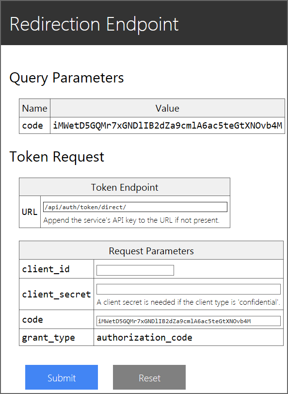 Redirection Endpoint