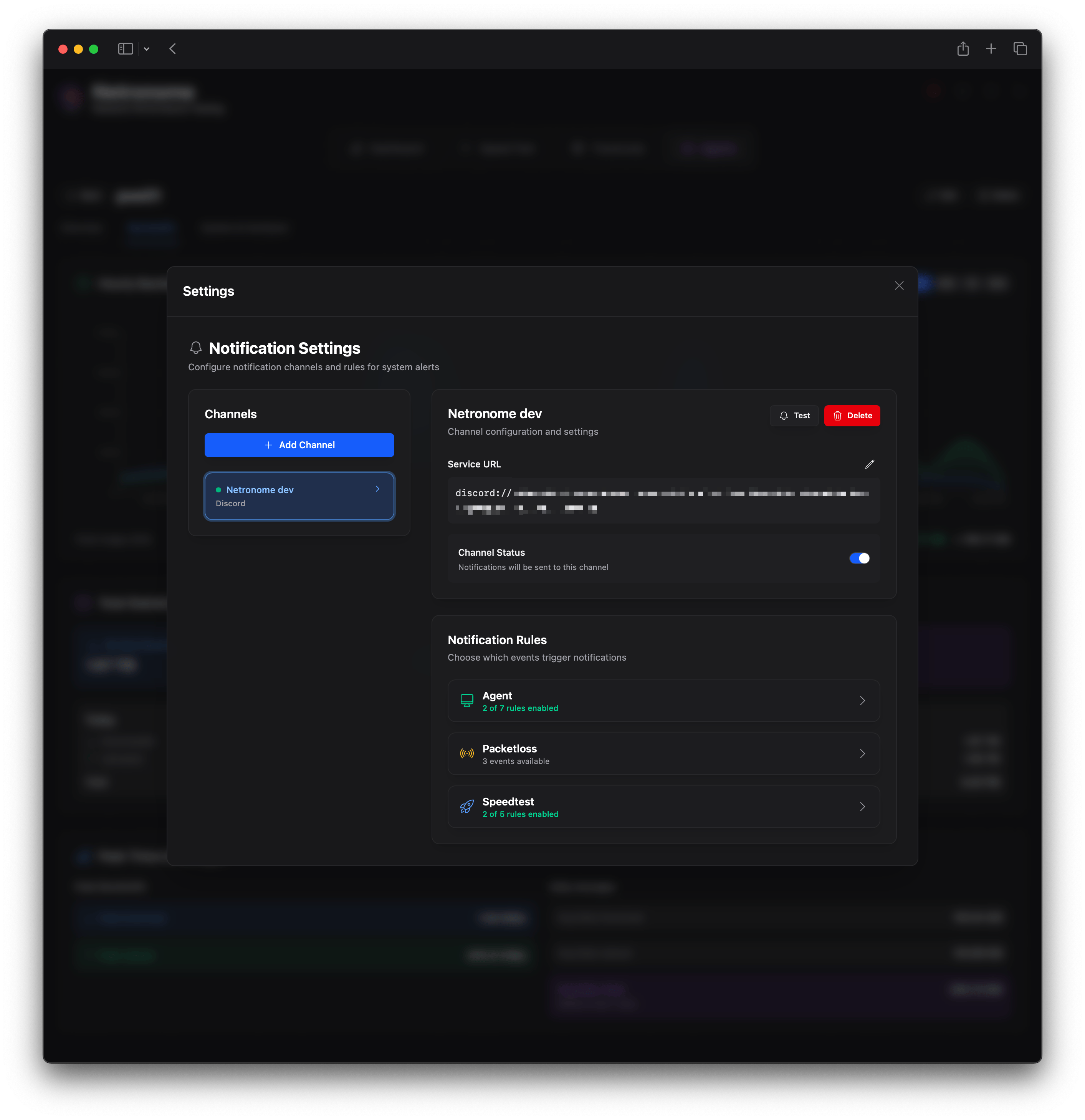 Notifications Configuration