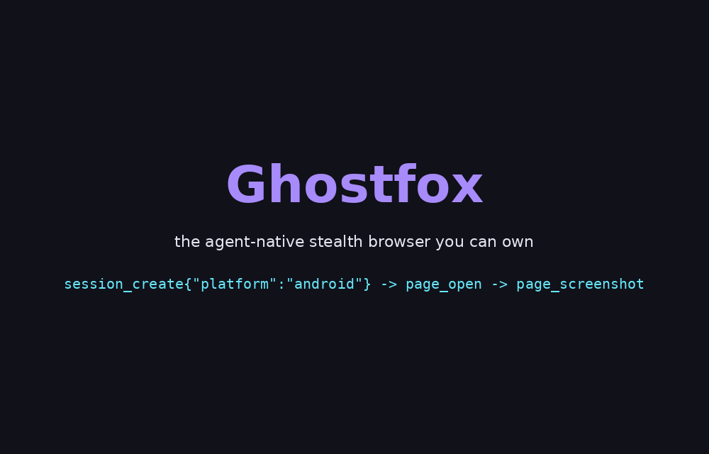 Ghostfox demo: android persona + detection panel