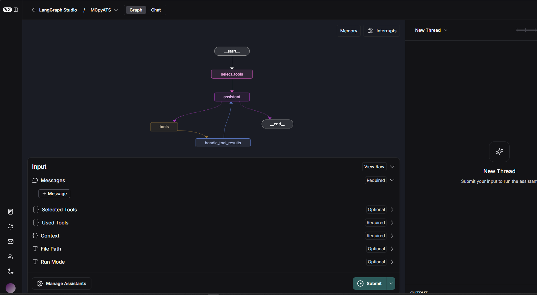 LangGraph Studio Screenshot