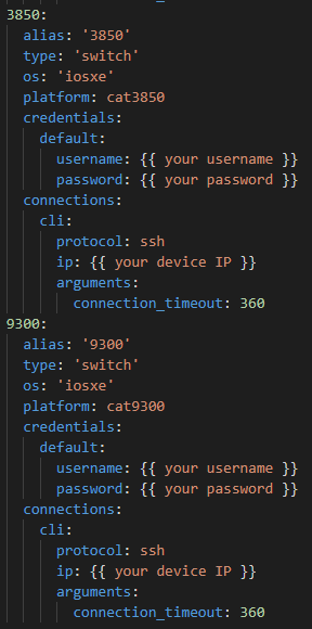 Testbed - Switches