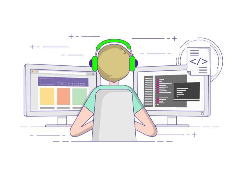 coding animation