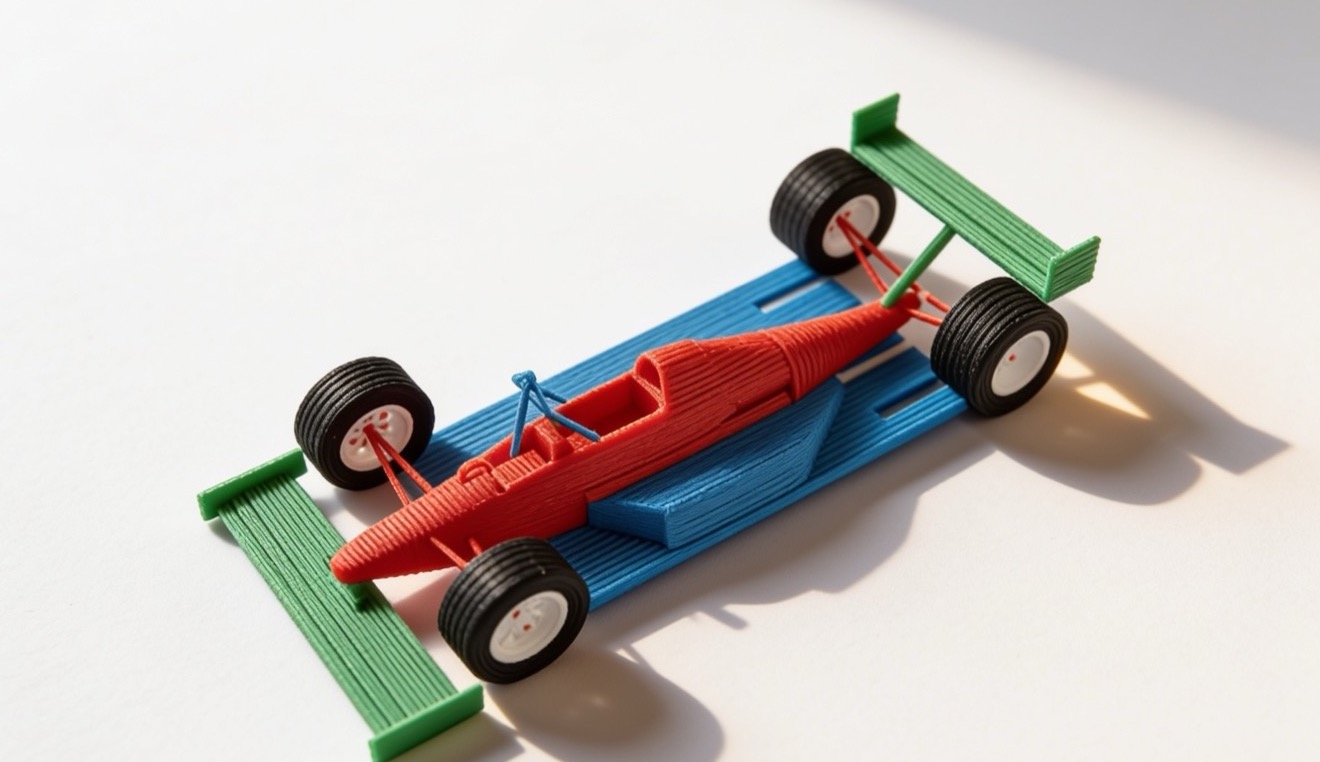 A 1:16 Formula 1 car