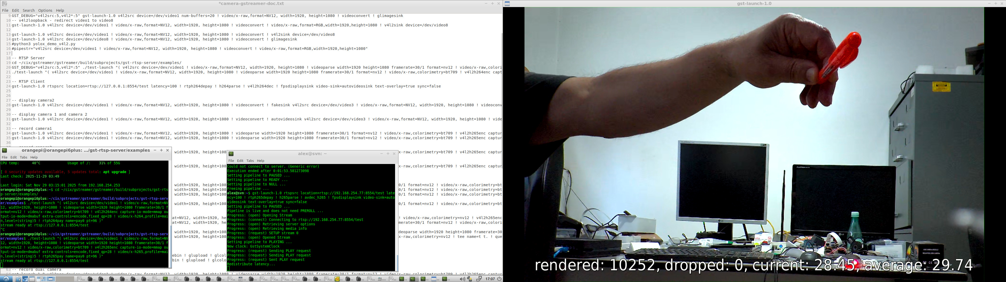 H265 Camera1_fps_1920x1080 streaming RTSP