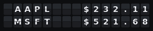 Stocks — Flap wall 2 × 15
