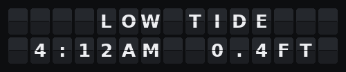 Tides — Flap wall 2 × 15