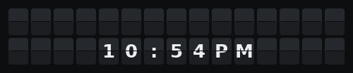 Time — Flap wall 2 × 15