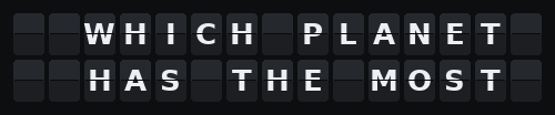 Trivia — Flap wall 2 × 15