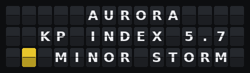 Aurora Watch — Flap wall 3 × 15