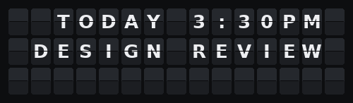 Calendar — Flap wall 3 × 15