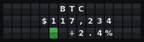 Crypto — Flap wall 3 × 15