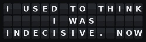 One Liners — Flap wall 3 × 15