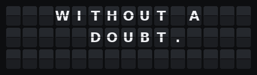 Magic 8 Ball — Flap wall 3 × 15