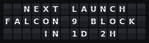 Rocket Launch — Flap wall 3 × 15