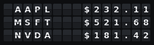 Stocks — Flap wall 3 × 15