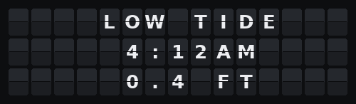 Tides — Flap wall 3 × 15