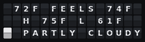 Weather — Flap wall 3 × 15