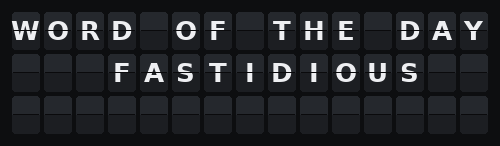Word of the Day — Flap wall 3 × 15