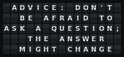 Advice — Flap wall 5 × 15