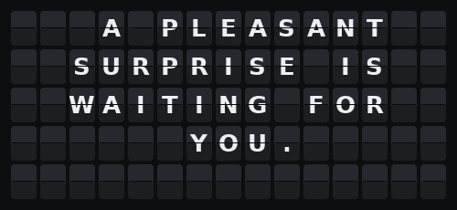 Fortune Cookie — Flap wall 5 × 15