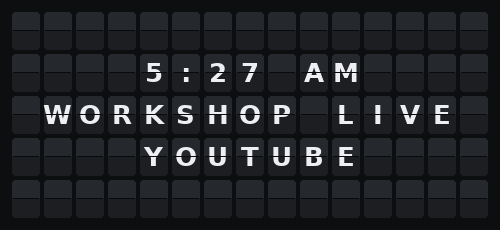 Livestream — Flap wall 5 × 15