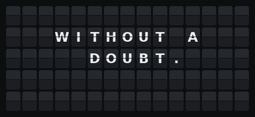Magic 8 Ball — Flap wall 5 × 15