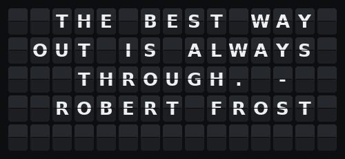 Motivational Quotes — Flap wall 5 × 15