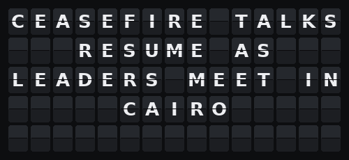 News Headlines — Flap wall 5 × 15