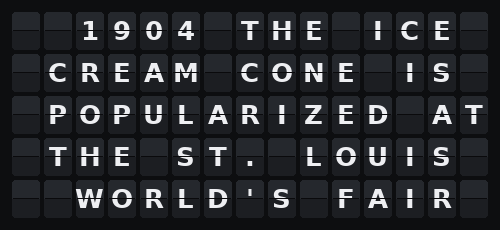 On This Day — Flap wall 5 × 15