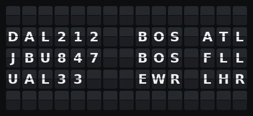 Planes Overhead — Flap wall 5 × 15