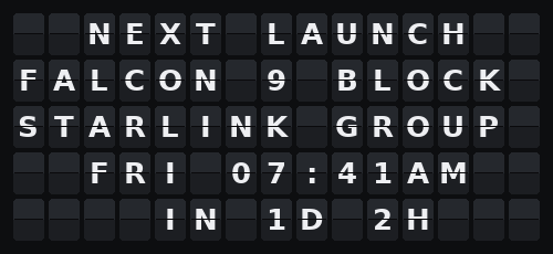 Rocket Launch — Flap wall 5 × 15