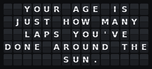 Shower Thoughts — Flap wall 5 × 15