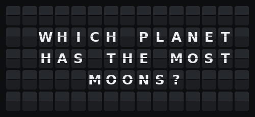Trivia — Flap wall 5 × 15