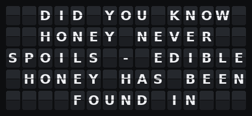 Random Fact — Flap wall 5 × 15