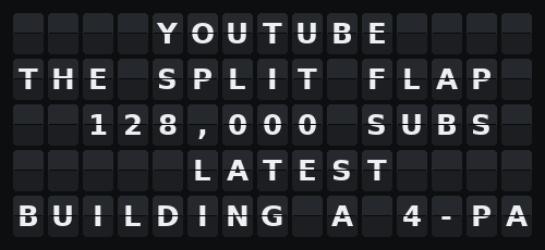 YouTube — Flap wall 5 × 15