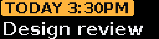 Calendar — Matrix 128 × 32