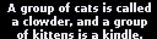 Cat Facts — Matrix 128 × 32