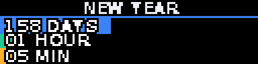 Countdown — Matrix 128 × 32